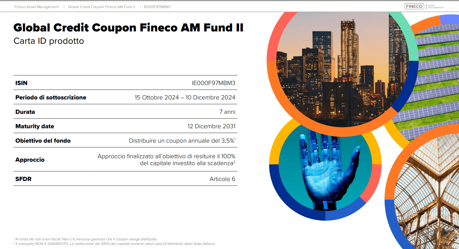 Global Credit Coupon Fineco AM Fund II IE000F97MBM3